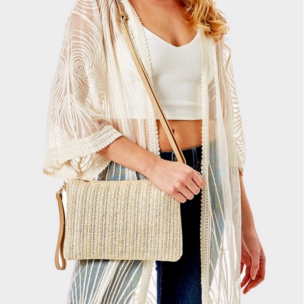New Straw Crossbody / Clutch Bag